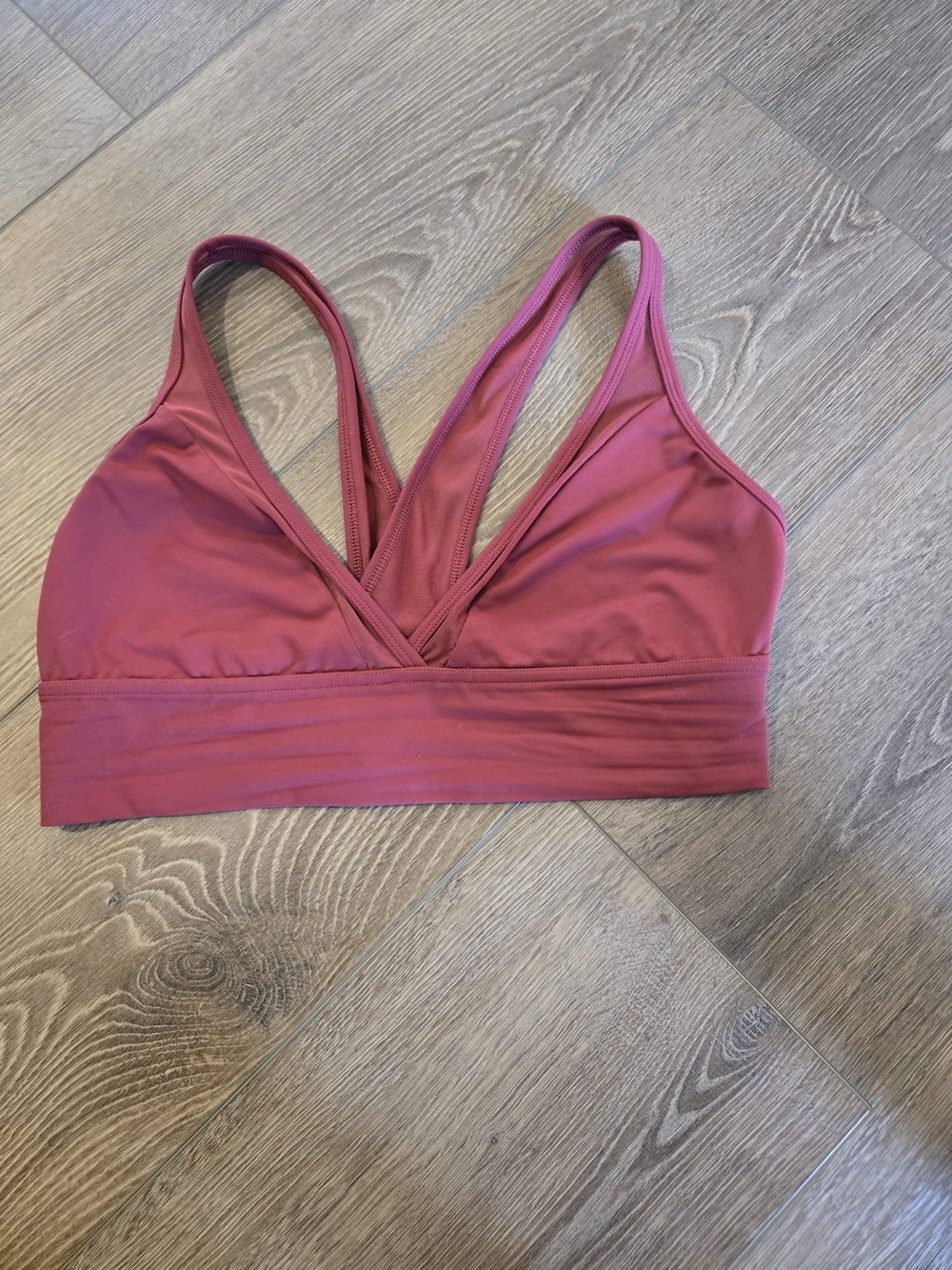 aerie Double-Strap Deep V Bralette - Rose
